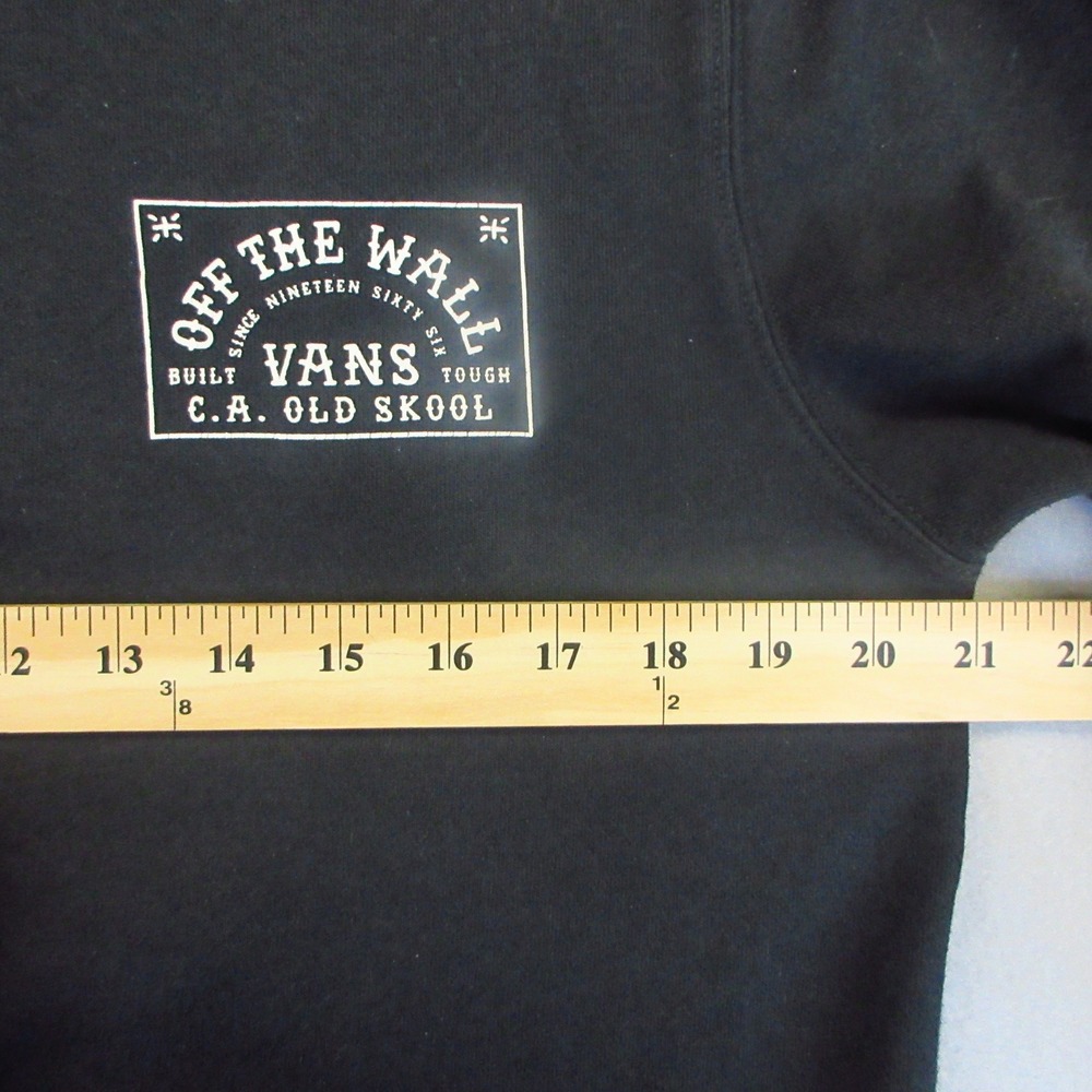 Vans Sweatshirt Mens M Black Off The Wall Graphic C.A. Old Skool Crew Skate 1366 - Picture 5 of 8